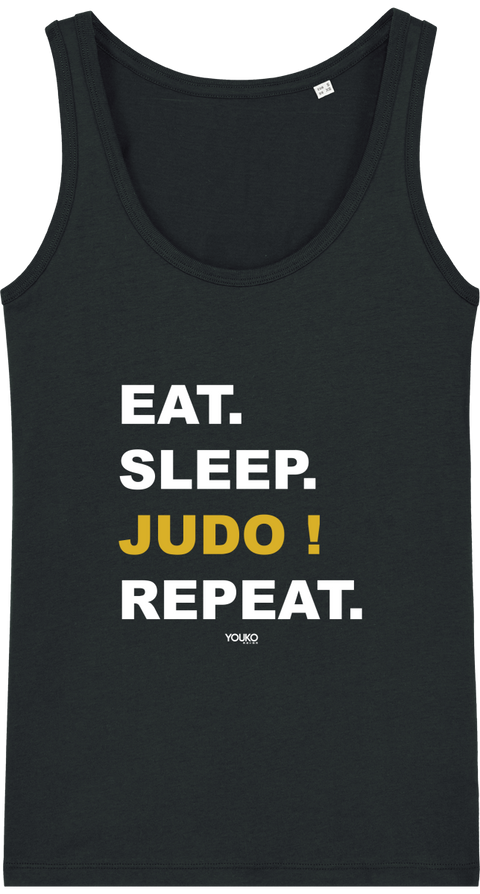 DEBARDEUR FEMME - EAT SLEEP JUDO REPEAT Tunetoo