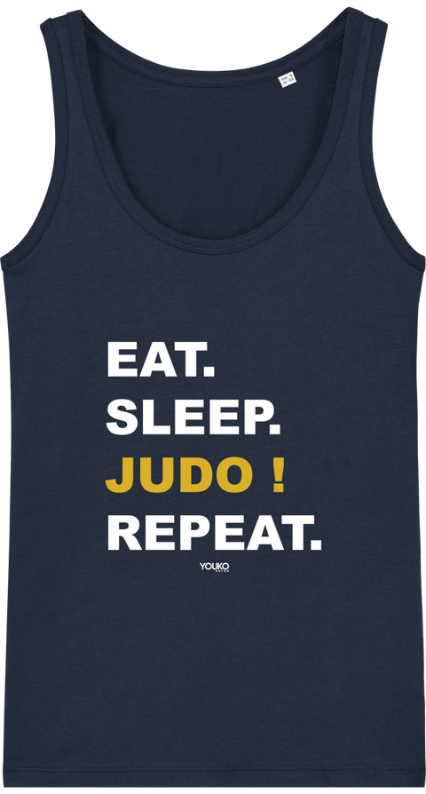 DEBARDEUR FEMME - EAT SLEEP JUDO REPEAT Tunetoo